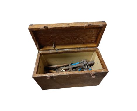 OLD TRUNK &amp; TOOL CONTENTS