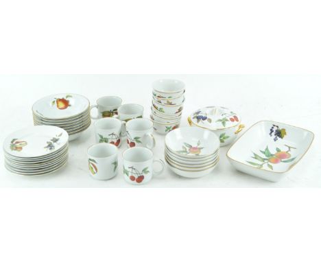 A group of Royal Worcester 'Evesham' bowls and other items