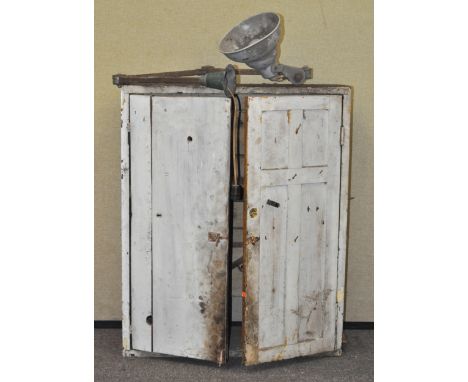 A tool chest and an Industrial lamp