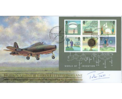 Peter Twiss signed Britain's First Jet Propelled Aeroplane Buckingham FDC No 174/300 Double PM A Great British Invention Sit 