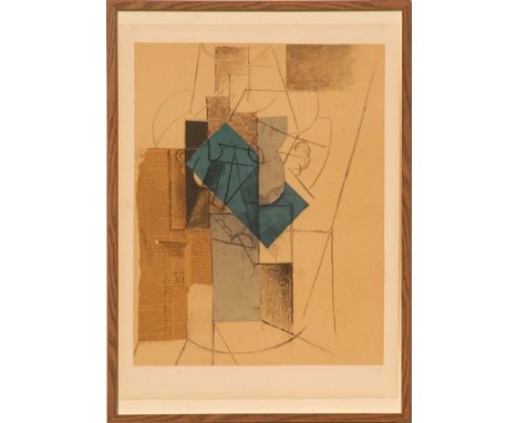 PABLO PICASSO 'Tete de homme au chapeau', lithograph in colours, 1966, limited edition 200, 74cm x 47cm, framed.