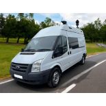 2012 FORD TRANSIT T350 LWB HI-ROOF CCTV SURVEILLANCE VAN