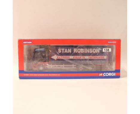 Manufacturer - Corgi | Description - Foden Alpha Curtainside Lorry - Stan Robinson Ltd | Stock Code - CC13903 | Model Conditi
