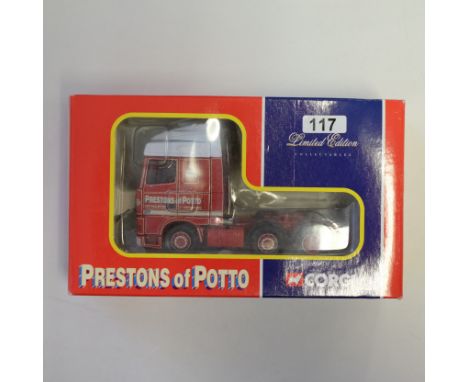 Manufacturer - Corgi | Description - DAF XF Space Cab - Prestons Of Potto | Stock Code - CC13208 | Model Condition - 5/5 | Bo