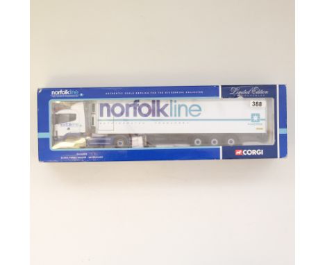 Manufacturer - Corgi | Description - Scania Fridge Trailer - Norfolkline | Stock Code - CC12204 | Model Condition - 5/5 | Box