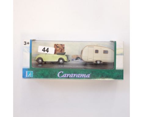 Manufacturer - Cararama | Description - VW Beetle Cabriolet & Caravan | Stock Code - N/A | Model Condition - 5/5 | Box Condit