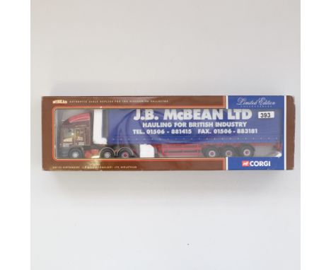 Manufacturer - Corgi | Description - ERF EC Curtainside - J B McBean LTD | Stock Code - CC11906 | Model Condition - 5/5 | Box