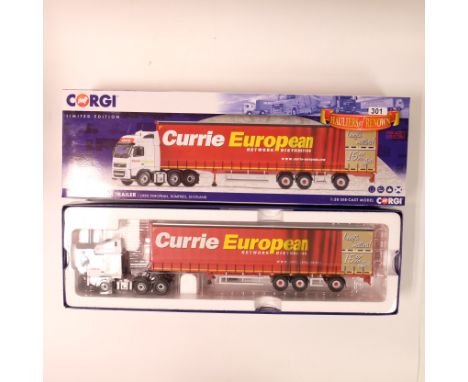 Manufacturer - Corgi | Description - Volvo FH Super Trailer - Currie European | Stock Code - CC14040 | Model Condition - 5/5 