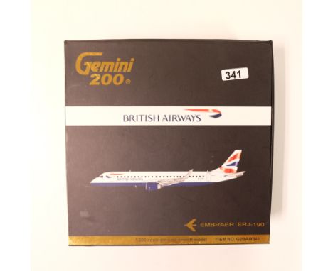 Manufacturer - Gemini Jets | Description - Embraer ERJ-190 - British Airways | Stock Code - G2BAW341 | Model Condition - 5/5 