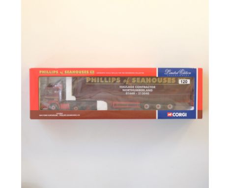 Manufacturer - Corgi | Description - MAN F2000 Curtainside - Phillips (Seahouses) Ltd | Stock Code - CC12012 | Model Conditio