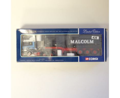 Manufacturer - Corgi | Description - Scania 4 Series Bulk Tipper - W.H. Malcolm Ltd | Stock Code - CC12212 | Model Condition 