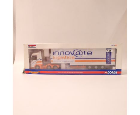 Manufacturer - Corgi | Description - MAN TGA XXL Step Frame Reefer Trailer - Innovate Logistics | Stock Code - CC13414 | Mode