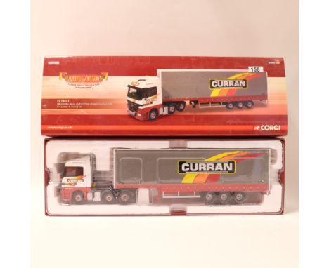 Manufacturer - Corgi | Description - Mercedes Benz Actros Step Frame Curtainside - D Curran & Sons Ltd | Stock Code - CC13811
