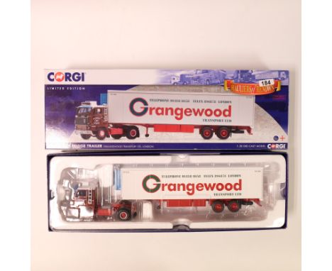 Manufacturer - Corgi | Description - Volvo F89 Fridge Trailer - Grangewood Transport LTD | Stock Code - CC15602 | Model Condi