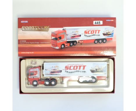 Manufacturer - Corgi | Description - Scania R Series Reefer Trailer - Scott Trawlers | Stock Code - CC18102 | Model Condition