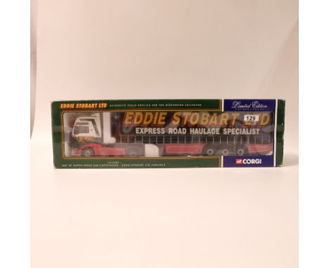 Manufacturer - Corgi | Description - DAF XF Super Space CAB Curtainside - Eddie Stobart | Stock Code - CC13201 | Model Condit