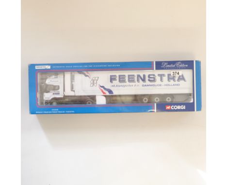 Manufacturer - Corgi | Description - Renault Premium Fridge Trailer - Feenstra | Stock Code - CC12103 | Model Condition - 5/5