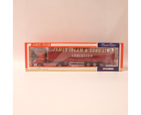 Manufacturer - Corgi | Description - Renault Curtainside - James Irlam | Stock Code - 75606 | Model Condition - 5/5 | Box Con