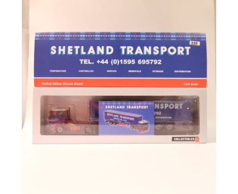 Manufacturer - WSI | Description - DAF 2800 With Classic Box Trailer - Shetland Transport | Stock Code - 14-1014 | Model Cond