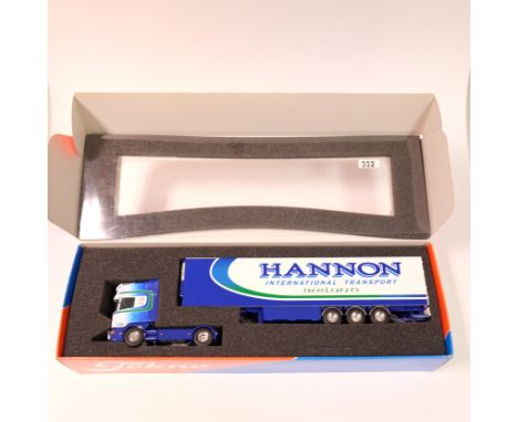 Manufacturer - Tekno | Description - Scania 164 Reefer Trailer - Hannon International | Stock Code - N/A | Model Condition - 