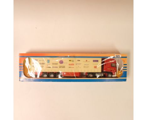 Manufacturer - Tekno | Description - DAF XF 95 Curtainside Trailer - James Irlam | Stock Code - N/A | Model Condition - 5/5 |