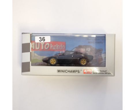 Manufacturer - Minichamps | Description - Lancia Stratos 'Autohebdo' Edition 8 | Stock Code - 433 125025 | Model Condition - 