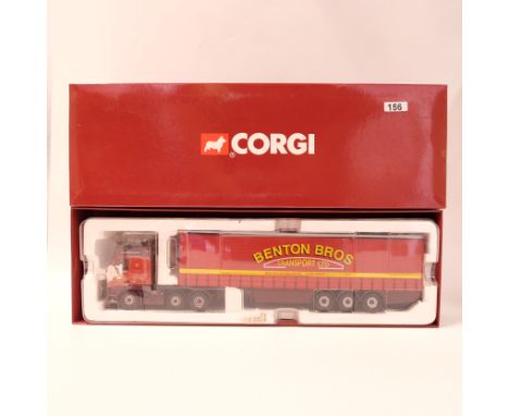 Manufacturer - Corgi | Description - Volvo FH Curtainside - Benton Bros - Not In Original Packaging  | Stock Code - CC14005 |