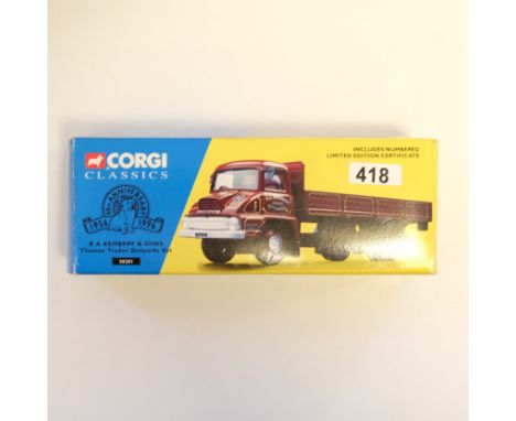 Manufacturer - Corgi | Description - Thames Trader Dropside - R A Kembery & Sons | Stock Code - 30201 | Model Condition - 5/5