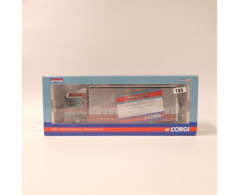 Manufacturer - Corgi | Description - DAF CF Cutainside Lorry - Pollock Ltd | Stock Code - CC13611 | Model Condition - 5/5 | B