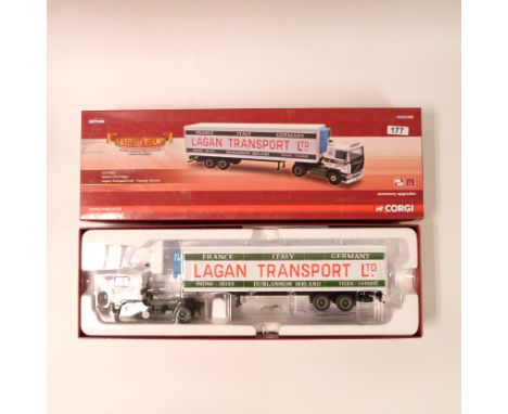 Manufacturer - Corgi | Description - Volvo F10 Reefer Trailer - Lagan Transport Ltd | Stock Code - CC15503 | Model Condition 