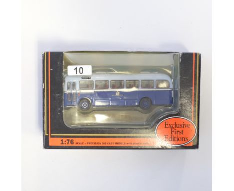 Manufacturer - EFE | Description - BET Style Bus Leyland Tiger Club Manchester City | Stock Code - E24313 | Model Condition -