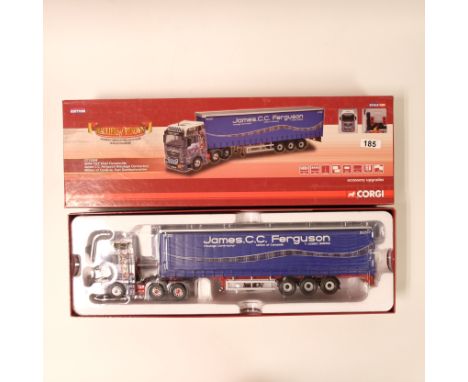 Manufacturer - Corgi | Description - MAN TGA Vinyl Curtainside - James C.C. Ferguson | Stock Code - CC15204 | Model Condition