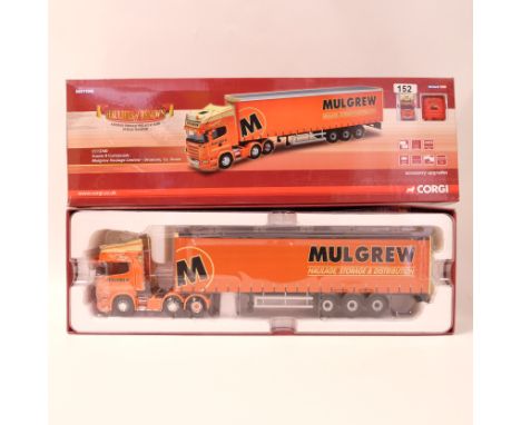 Manufacturer - Corgi | Description - Scania R Curtainside - Mulgrew Haulage Limited | Stock Code - CC13740 | Model Condition 