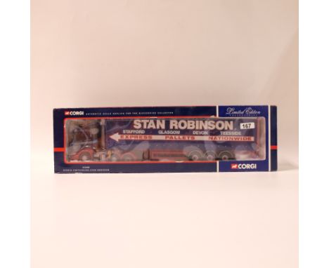 Manufacturer - Corgi | Description - Scania Curtainside - Stan Robinson | Stock Code - CC12205 | Model Condition - 5/5 | Box 