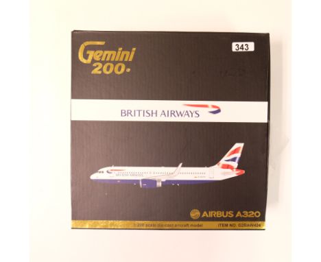 Manufacturer - Gemini Jets | Description - Airbus A320 - British Airways | Stock Code - G2BAW424 | Model Condition - 5/5 | Bo