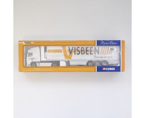 Manufacturer - Corgi | Description - DAF XF Space Cab Fridge Trailer - Visbeen | Stock Code - CC13205 | Model Condition - 5/5