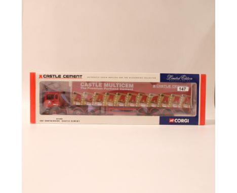 Manufacturer - Corgi | Description - ERF Curtainside - Castle Cement | Stock Code - CC11902 | Model Condition - 5/5 | Box Con