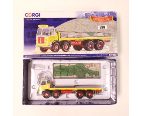 Manufacturer - Corgi | Description - AEC Mammoth Major MK V 8 Wheel Platform Lorry With Oaoer Bag Load - Munro Transport | St