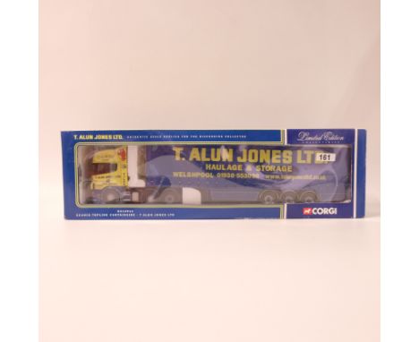 Manufacturer - Corgi | Description - Scania Topline Curtainside - T Alun Jones LTD | Stock Code - CC12913 | Model Condition -