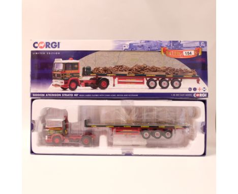 Manufacturer - Corgi | Description - Seddon Atkinson Strato 40 Flatbed With Chain Load - Brian Harris  | Stock Code - CC15405