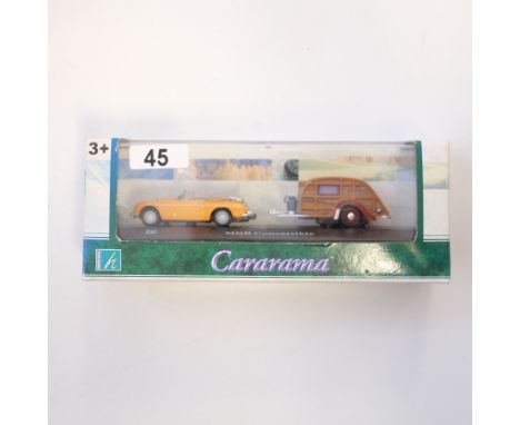 Manufacturer - Cararama | Description - MGB Convertible & Caravan | Stock Code - N/A | Model Condition - 5/5 | Box Condition 