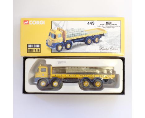 Manufacturer - Corgi | Description - Foden S21 8 Wheel Platform Lorry - Blue Circle Cement | Stock Code - 13904 | Model Condi