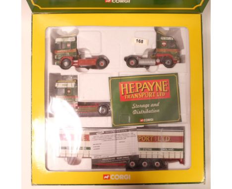 Manufacturer - Corgi | Description - H E Payne Set 3 Tractor Units & 1 Curtainside Trailer | Stock Code - CC99147 | Model Con