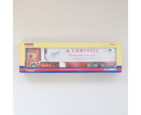 Manufacturer - Corgi | Description - Scania Topline Fridge Trailer - A.L. Campbell | Stock Code - CC12920 | Model Condition -