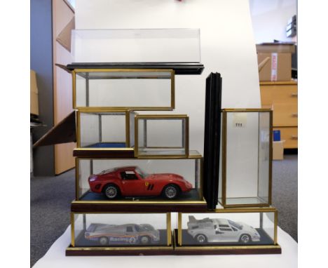 Manufacturer - N/A | Description - Assorted Display Cases 8 Glass & Plastic, Some with Car Models | Stock Code - N/A | Model 