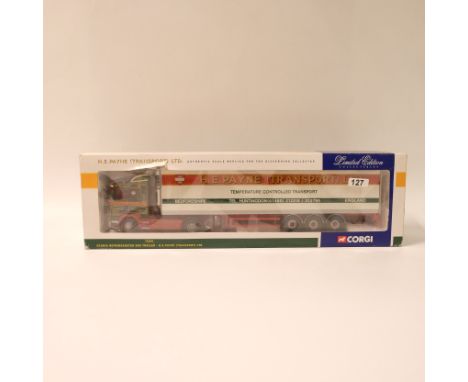 Manufacturer - Corgi | Description - Scania Reefer Trailer - H E Payne | Stock Code - 76601 | Model Condition - 5/5 | Box Con