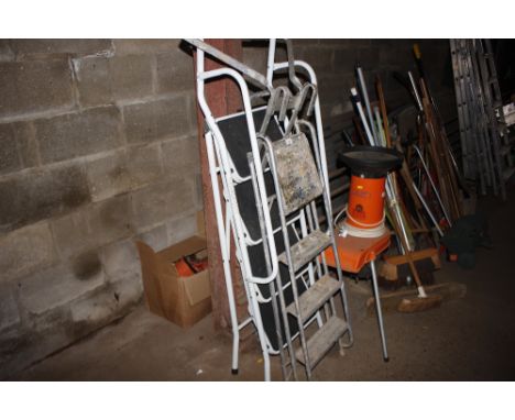 A ladder stay together with a step ladder and a good quality set of steps