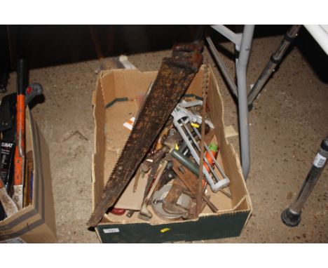 A box of hand tools