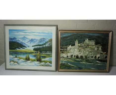 Three Prints, To include a Print After John Constable and Anne Redpath, Also with a Watercolour, (4)