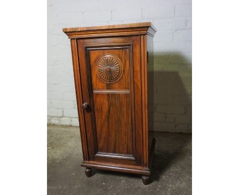 Walnut Bedside Locker, 82cm high, 41cm wide, 38cm deepCondition reportThe dowels to the pediment have broken off so not attac